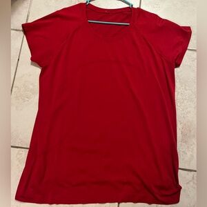 Lululemon swiftly tech T-shirt Red sz 20 xxl short sleeve women’s running